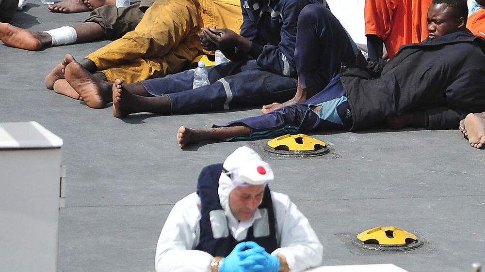Italiens Marine im Dauereinsatz: "Sind erschöpft"