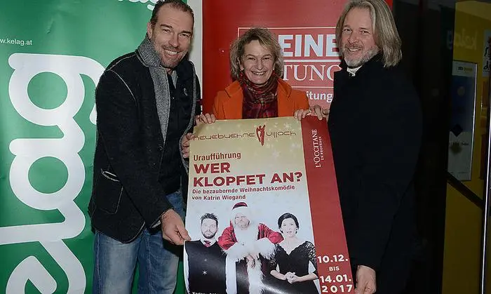 Michael Weger, Waltraud Hintermann (beide "neuebuehne villach") und Michael Kummerer