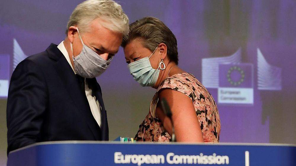 Kommissare Reynders und Johansson: Gemeinsame Kriterien