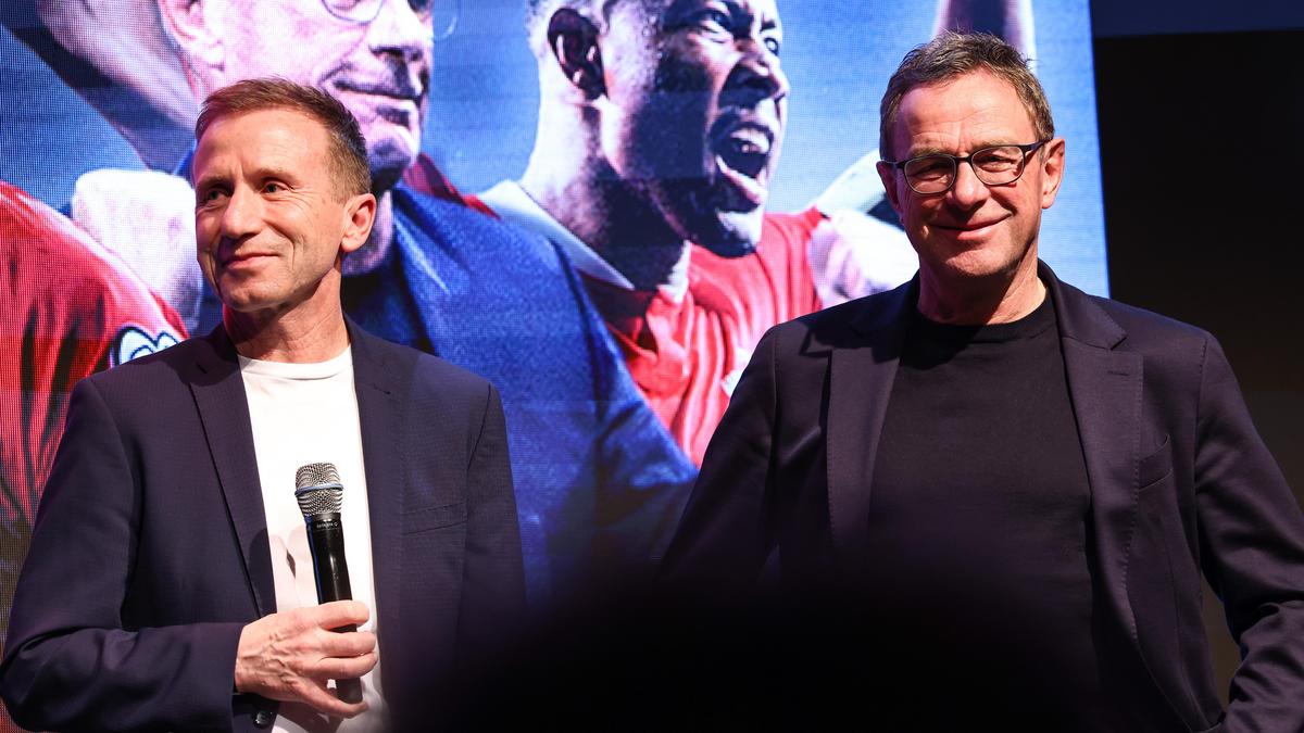 Teamchef Ralf Rangnick (rechts) trug auch seinen Teil zum Abgang von ÖFB-Präsident Klaus Mitterdorfer 