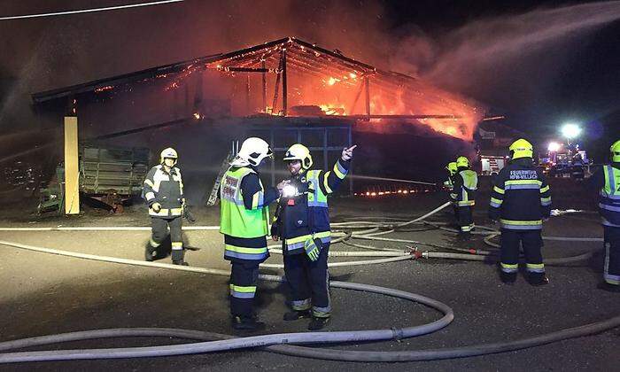 Zehn Feuerwehren bekämpften den Brand