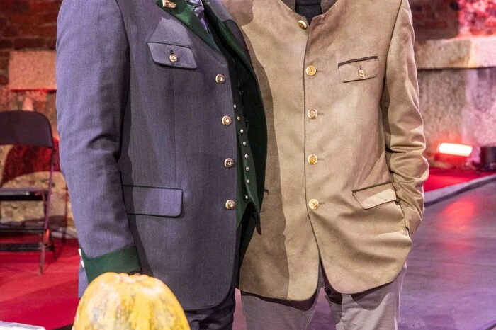 ORF-Landesdirektor Gehard Koch mit Krone-Chefredakteur Oliver Pokorny