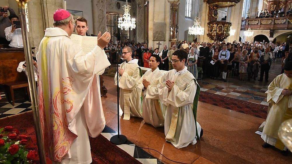 Feierlich verlief die Priesterweihe im Grazer Dom.