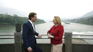 Ex-Kanzler Sebastian Kurz mit der ehemaligen Außenministerin Karin Kneissl