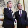 US-Außenminister Antony Blinken mit dem höchsten chinesischen Außenpolitiker Wang Yi 