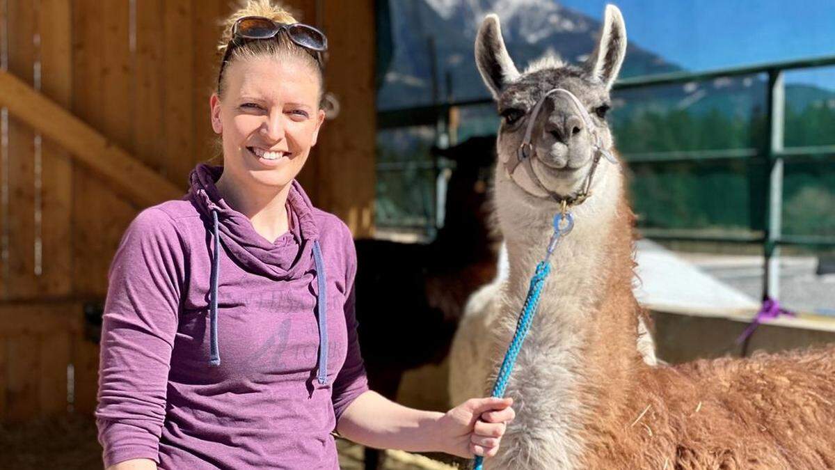 Johanna Kuenz hat sich mit dem Projekt &quot;Alpaka- und Lamatrekking&quot; einen Herzenswunsch erfüllt