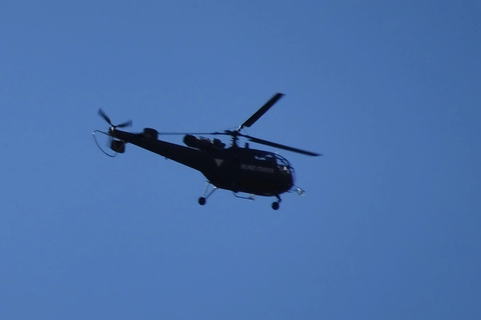 Unsere "Alouette" III hat bereits 51 Jahre auf dem Buckel, ist aber nach wie vor ein zuverlässiges Fluggerät.