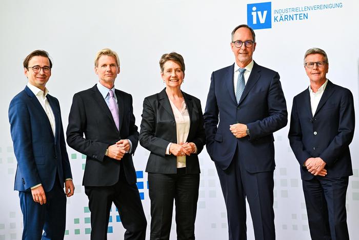 Das Präsidium der IV Kärnten (von links): Edgar Jermendy, Oliver Zlamal, Sabine Herlitschka, Timo Springer, Michael Velmeden