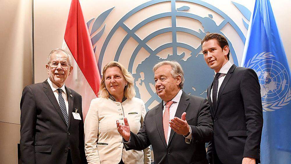 Österreichs Staatsspitze im September bei der UNO in New York: Beim Migrationspakt ist unsere Regierung ausgeschert, beim Flüchtlingspakt (noch) nicht