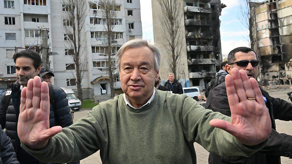 António Guterres auf Vermittlungsreise.