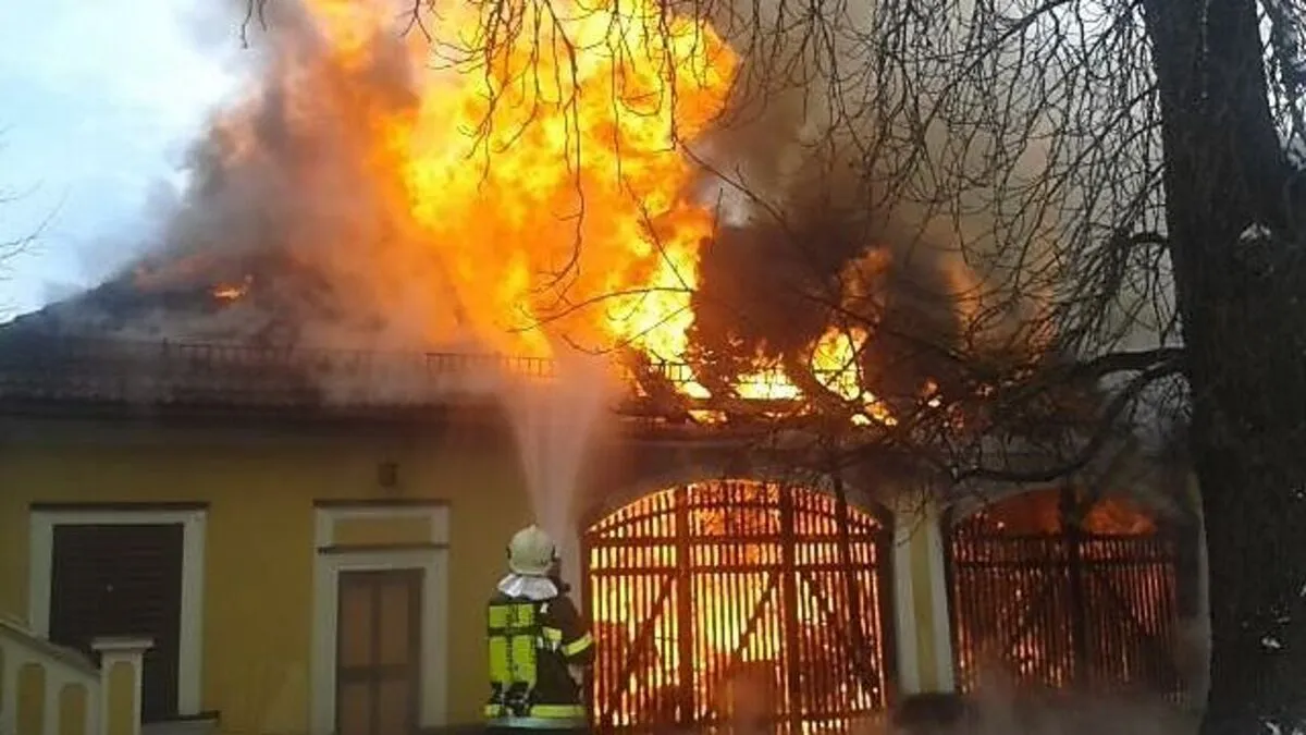 Das Feuer breitete sich rasend schnell aus