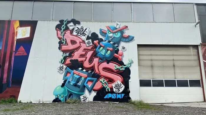 Graffiti all over Graz? Nun ja, man muss schon wissen wo man suchen soll - fündig werden Streetart-Fans in der Waagner-Biro-Straße ...