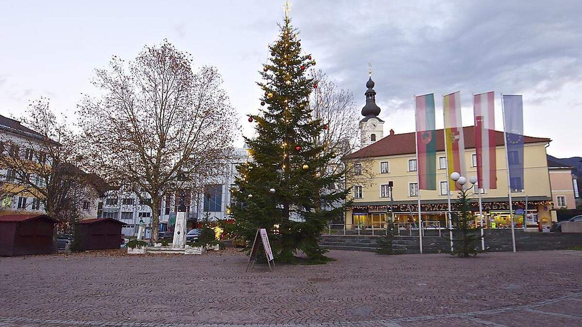 Am Hauptplatz in Ferlach soll laut Bürgermeister eine Begegnungszone wie in Velden entstehen