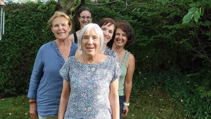 Ilse Mandl mit ihrem Team der „Kinderfreunde Birkfeld“: Helene Mosbacher, Julia Kriegl, Ursula Gugatschka und Simone Reindl