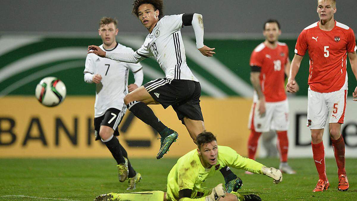 Leroy Sane (2. von links) traf auch beim 4:2 gegen Österreich