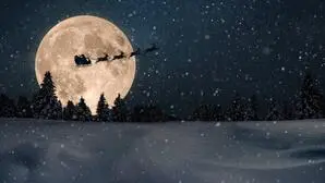 Der Weihnachtsmann ist entweder sehr schnell und trotzt physikalischen Grundsätzen, oder er ist eine quantenmechanische Welle (Illustration)