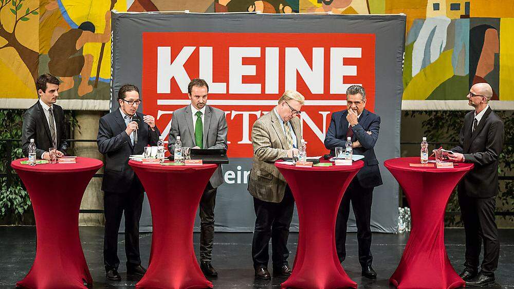 Markus Sebestyen, Klaus Knafl, Rudolf Egger, Herwig Kampl, Gerhard Mock und Hannes Steinmetz (von links)