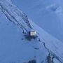 Das Glockner-Biwak auf 3200 Metern Höhe am Montagnachmittag