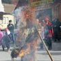 Als Höhepunkt des närrischen Treibens wurde in Geistthal der Fasching verbrannt