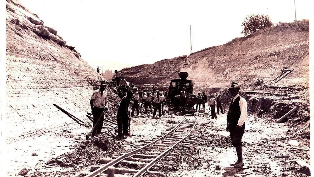 1500 Arbeiter waren beim Bau der Gleichenbergerbahn beschäftigt. Sie sorgten auch für viel "Action" abseits der Baustelle.