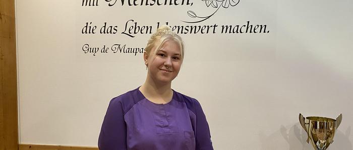 Leonie Feichtinger ist seit dem 4. November im Senecura Sozialzentrum in Feldbach als Lehrling angestellt