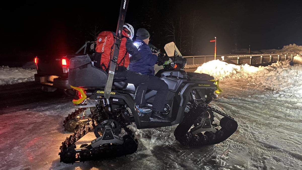 Die Riesneralm Bergbahnen stellten der Bergrettung ein Quad zur Verfügung