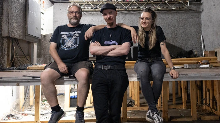 Der Club Wakuum-Vorstand: Hubert Hierzmann, Rafael Wagner, Lorena Valta