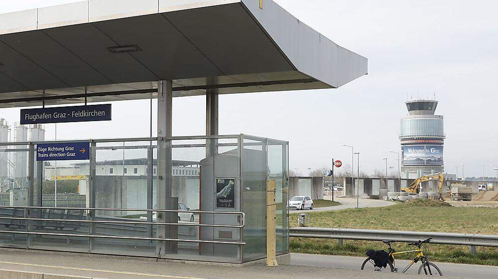 Die S-Bahn-Haltestelle am Flughafen Graz wird vorerst die einzige bleiben