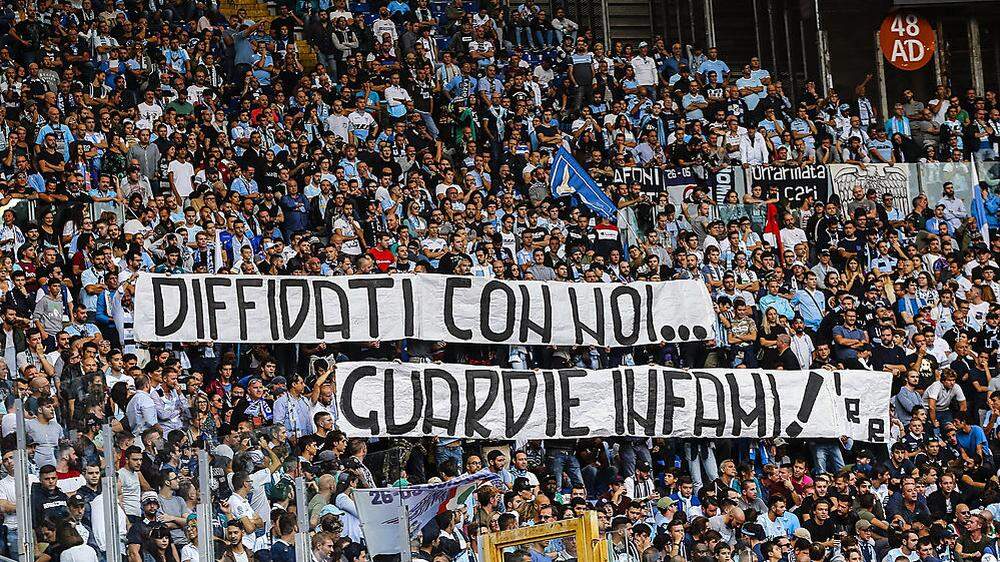 Die Lazio-Fans stehen im Mittelpunkt