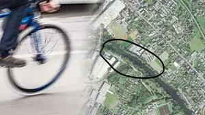 Die neue Fahrradbrücke soll an die NXP andocken 