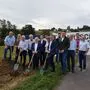 Spatenstich für das Rückhaltebecken am Aderbach