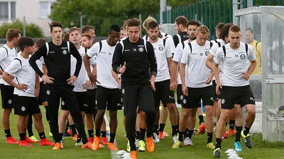 Die Sturm-Spieler beim Training