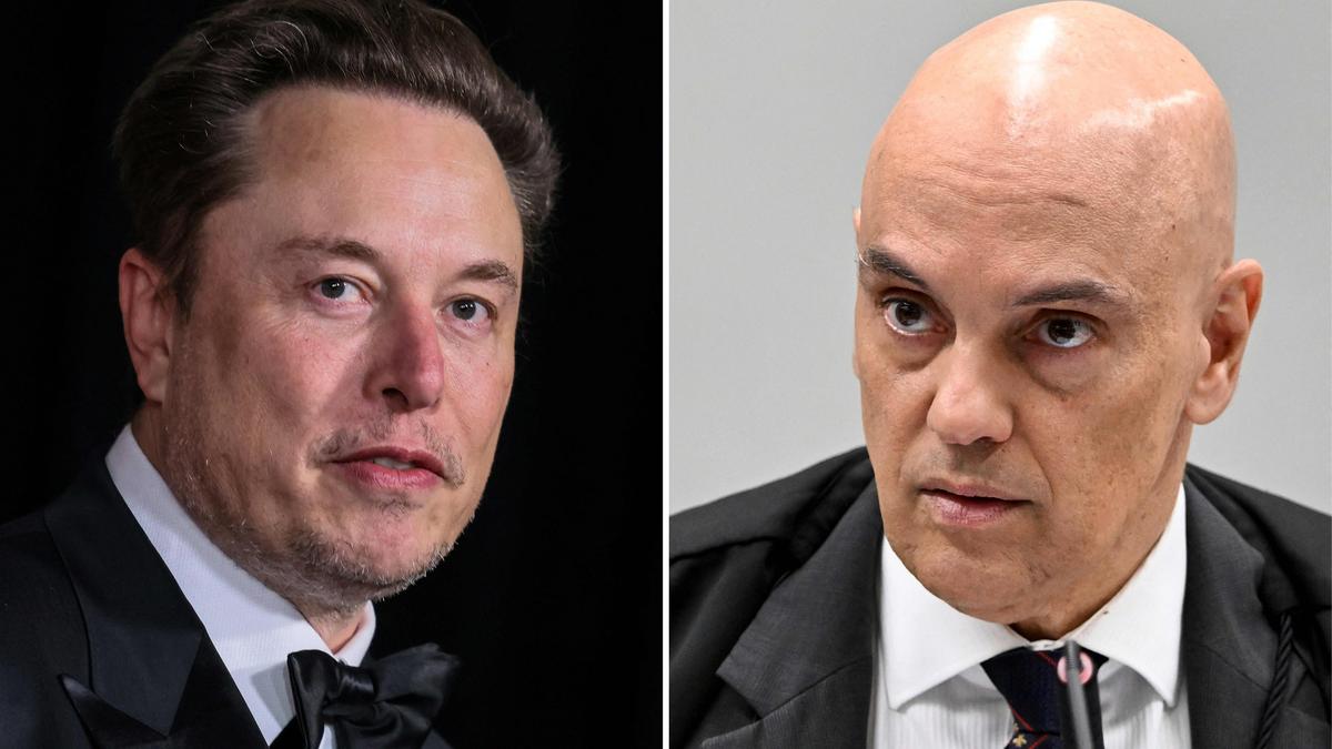 (v.l.) Elon Musk und der Oberste Richter Brasiliens, Alexandre de Moraes,  werden vermutlich keine besten Freunde mehr werden