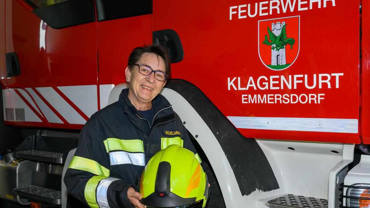 Claudia Wilhelmer ist mit Leib und Seele Feuerwehrfrau