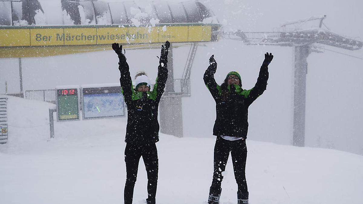 Schnee in der Region