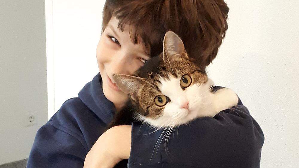 Der neunjährige Florian Striessnig kann seine Daisy wieder in die Arme schließen