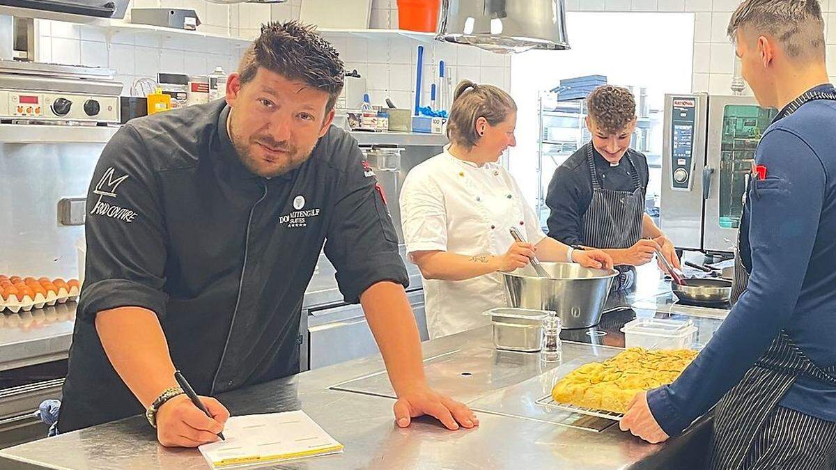 Lukas Gröfler hatte für das Vincena zwei Hauben erkocht 