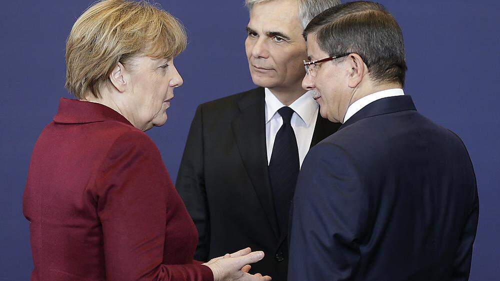 Merkel, Faymann und Davutoglu