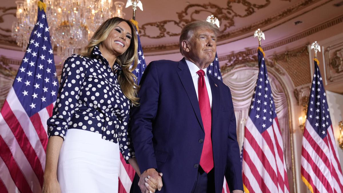 Melania Trump mit ihrem Mann Donald 