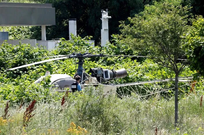 Dieses Mal verwendete der verurteilte Räuber einen Hubschrauber, um zu entkommen.
