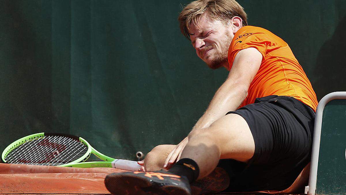 David Goffin musste verletzt aufgeben 