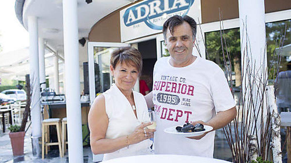 Mario Murtezani und Ilona Les tischen nun im „Adria“ auf	 