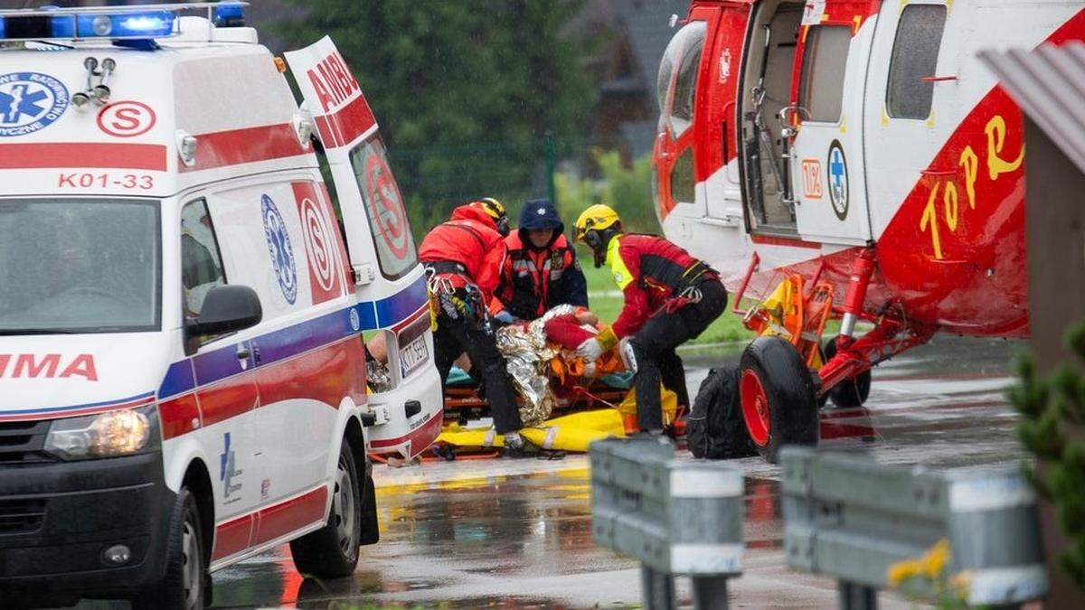 Die Verletzten wurden teils ins Spital geflogen