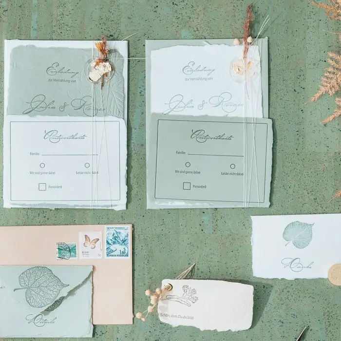 Gearbeitet wird mich hochwertigem Papier aus Deutschland und Österreich 