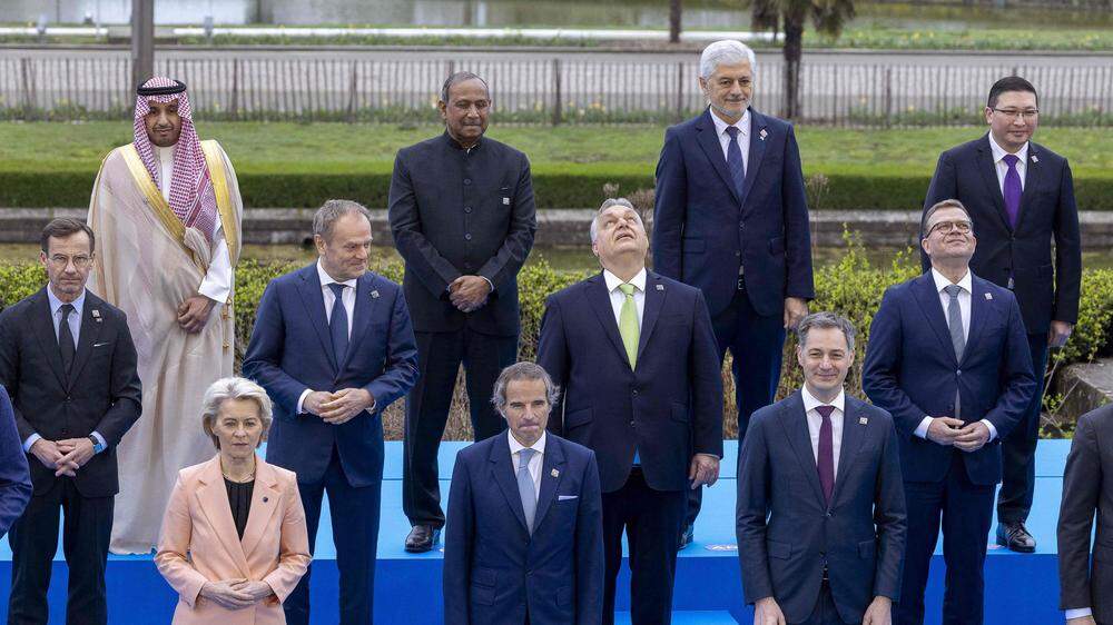 Gruppenbild beim EU-Gipfel in Brüssel am  Donnerstag