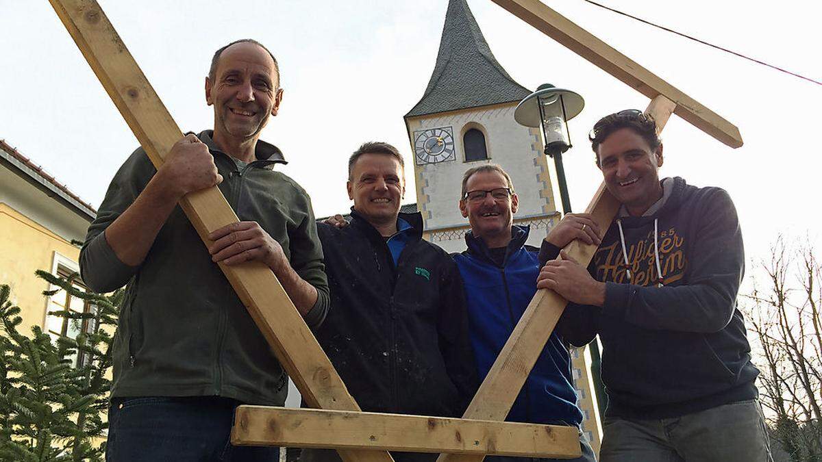 Hannes Zleptnig, Helmut Komposch, Johann Kirisits und Gerold Leitner (von links)