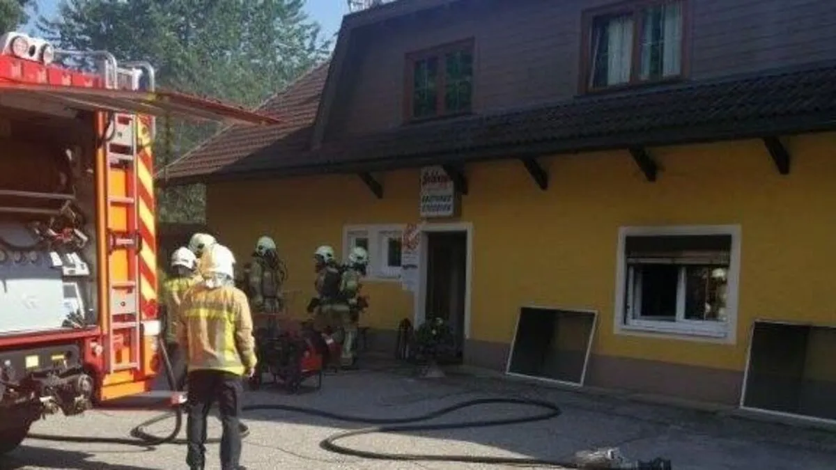 Im Juli brach in der Küche des Gasthauses ein Brand aus