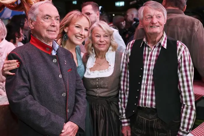 Karl Schranz, Maria Hauser und Hias Leitner.