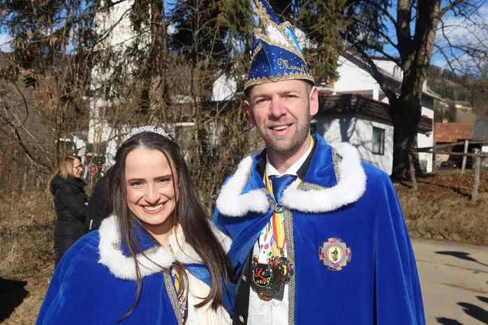 Das Prinzenpaar der Faschingsgilde Bad St. Leonhard war dabei.