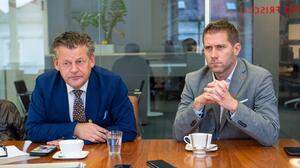 Bescheidene Schulnoten für Bürgermeister Christian Scheider (links) und Vize Philipp Liesnig